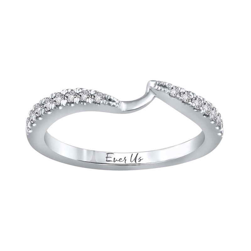 Main Image 1 of Previously Owned Ever Us Diamond Ring 1/5 ct tw Round-cut 14K White Gold