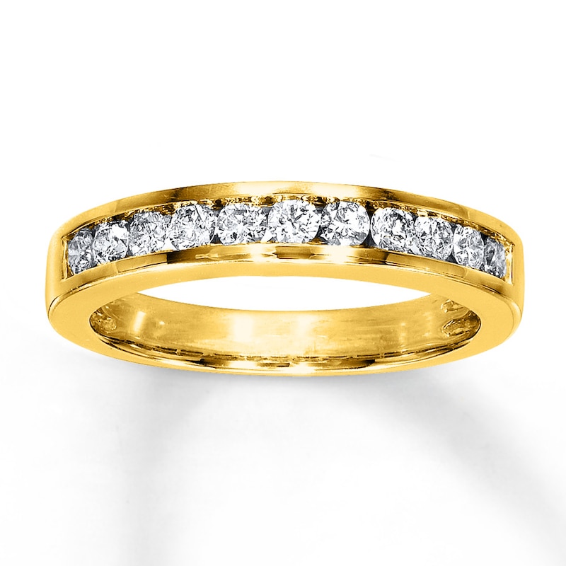 Previously Owned Diamond Wedding Band 1/2 ct tw Round-cut 14K Yellow Gold