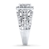 Thumbnail Image 2 of Previously Owned Diamond Ring 3 ct tw Princess, Baguette & Round-cut 14K White Gold