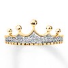 Thumbnail Image 3 of Previously Owned Diamond Crown Ring 1/10 ct tw Round-cut 10K Yellow Gold