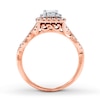 Thumbnail Image 2 of Previously Owned Diamond Ring 5/8 ct tw Princess & Round-cut 14K Two-Tone Gold