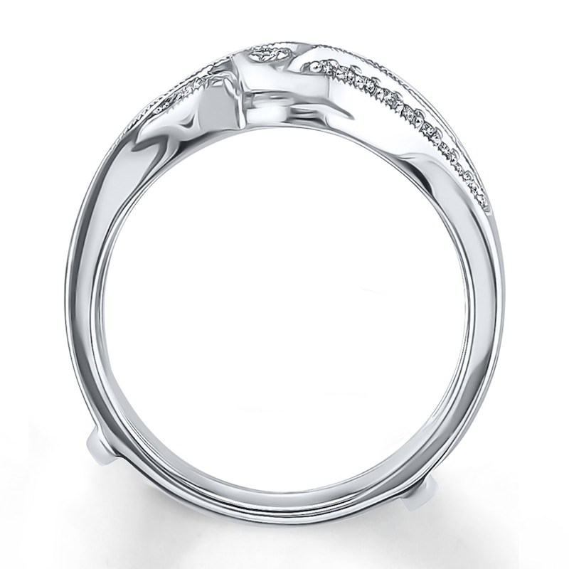 Main Image 2 of Previously Owned Diamond Enhancer Ring 1/6 ct tw Round-cut 10K White Gold