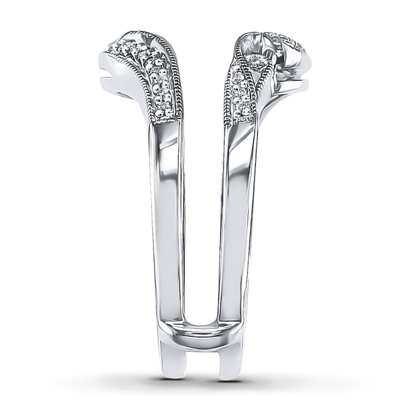 Main Image 3 of Previously Owned Diamond Enhancer Ring 1/6 ct tw Round-cut 10K White Gold