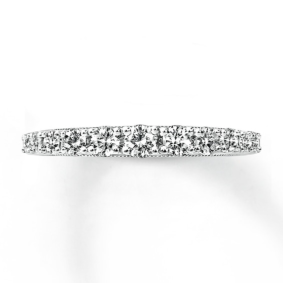 Previously Owned Diamond Anniversary Band 5/8 ct tw Round-cut 14K White Gold