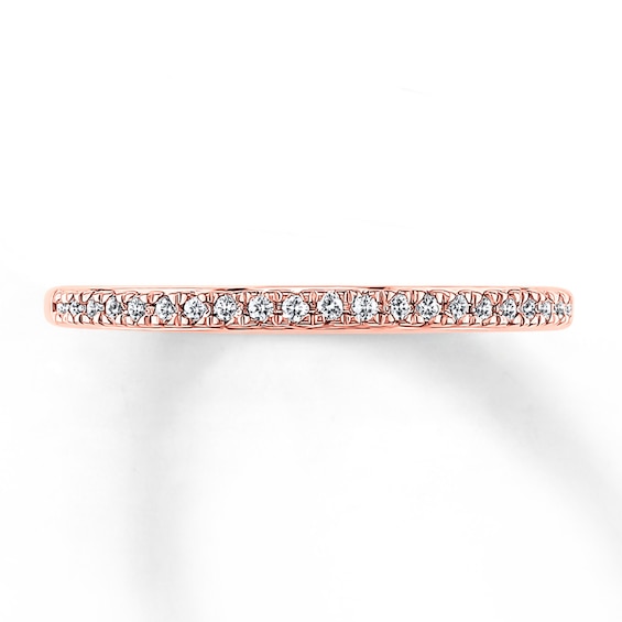 Previously Owned Diamond Wedding Band 1/10 ct tw Round-cut 14K Rose Gold