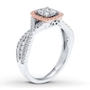Previously Owned Diamond Ring 1/2 ct tw Round-cut 10K Two-Tone Gold