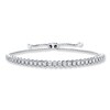 Thumbnail Image 1 of Previously Owned Bolo Bracelet 1 ct tw Diamonds 14K White Gold 9.5&quot;