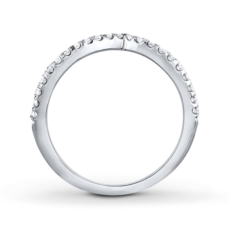 Main Image 2 of Previously Owned THE LEO Diamond Wedding Band 1/4 ct tw Round-cut 14K White Gold