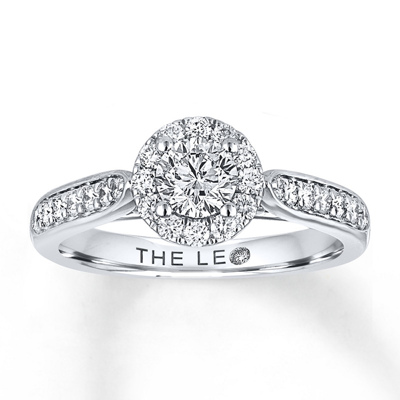 Main Image 1 of Previously Owned THE LEO Diamond Ring 3/4 ct tw Round-cut 14K White Gold