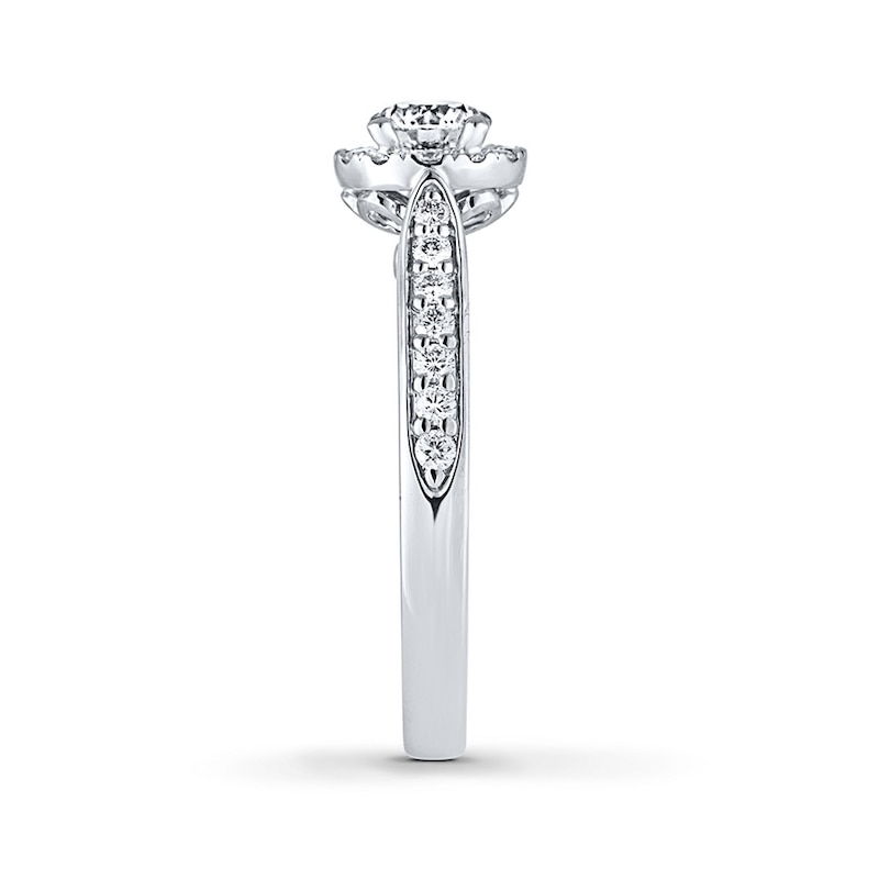 Main Image 3 of Previously Owned THE LEO Diamond Ring 3/4 ct tw Round-cut 14K White Gold