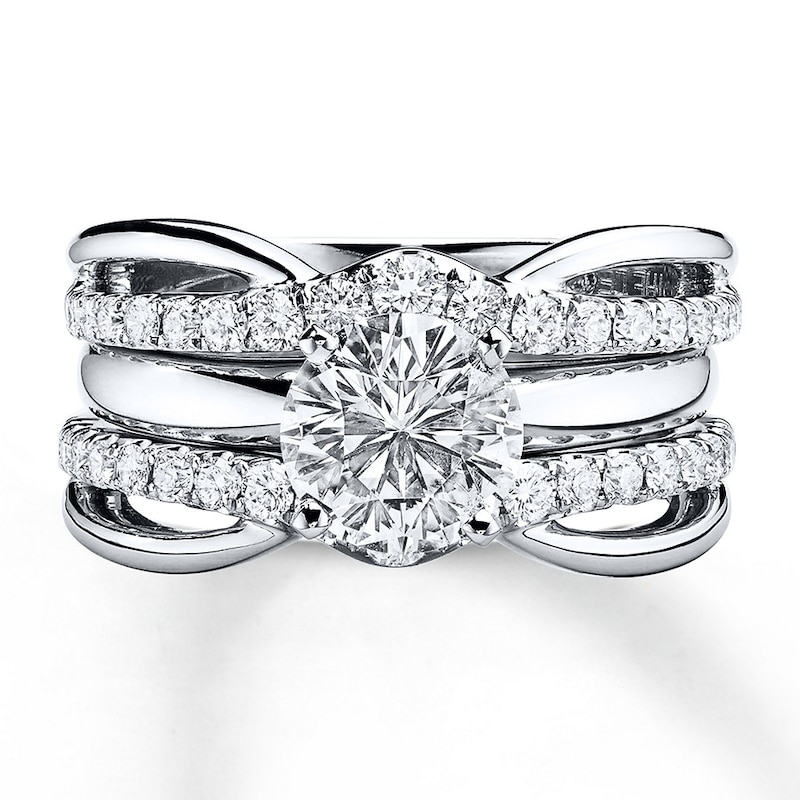 Previously Owned THE LEO Diamond Ring 3/4 ct tw 14K White Gold