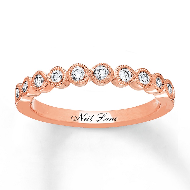 Main Image 1 of Previously Owned Neil Lane Diamond Anniversary Band 1/5 ct tw Round-cut14K Rose Gold