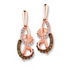 Thumbnail Image 0 of Previously Owned Le Vian Earrings 1/3 ct tw Diamonds 14K Rose Gold