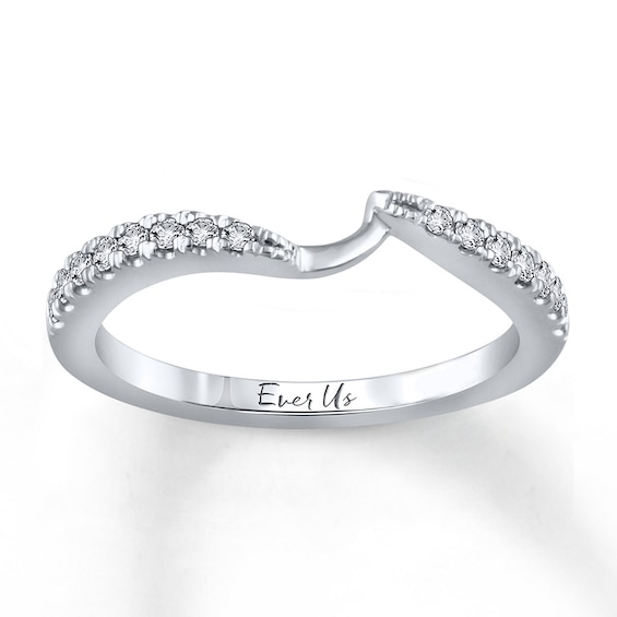 Previously Owned Ever Us Diamond Band 1/5 ct tw Round-cut 14K White Gold