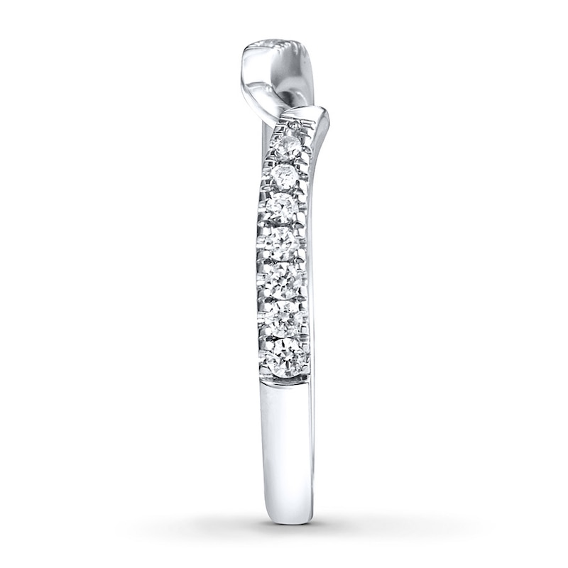 Main Image 4 of Previously Owned Ever Us Diamond Band 1/5 ct tw Round-cut 14K White Gold