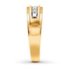 Thumbnail Image 3 of Previously Owned Men's Diamond Wedding Band 1/4 ct tw Round-cut 10K Yellow Gold