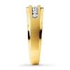 Thumbnail Image 3 of Previously Owned Men's Wedding Band 1/4 ct tw Diamonds 10K Yellow Gold