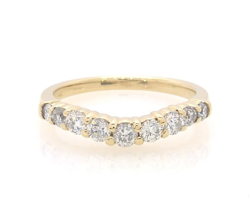 Main Image 1 of Previously Owned Diamond Contoured Band 3/4 ct tw 14K Yellow Gold