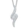 Thumbnail Image 0 of Previously Owned Ever Us Diamond Necklace 1 cttw 14K White Gold