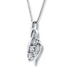 Thumbnail Image 3 of Previously Owned Radiant Reflections Necklace 1/6 ct tw Diamonds 10K White Gold