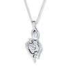 Thumbnail Image 4 of Previously Owned Radiant Reflections Necklace 1/6 ct tw Diamonds 10K White Gold