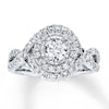 Thumbnail Image 1 of Previously Owned Radiant Reflections Engagement Ring 1-1/3 cttw Diamond 14K Gold
