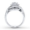 Thumbnail Image 2 of Previously Owned Radiant Reflections Engagement Ring 1-1/3 cttw Diamond 14K Gold