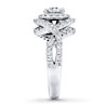 Previously Owned Radiant Reflections Engagement Ring 1-1/3 cttw Diamond 14K Gold