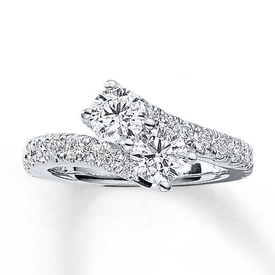 Previously Owned Ever Us Two-Stone Ring 2 ct tw Diamonds 14K White Gold