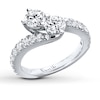 Previously Owned Ever Us Two-Stone Ring 2 ct tw Diamonds 14K White Gold