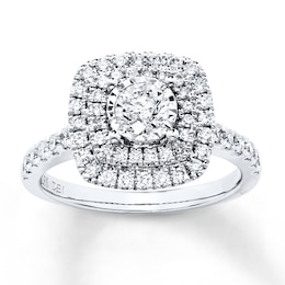 Previously Owned Diamond Engagement Ring 1 ct tw Round-cut 14K White Gold