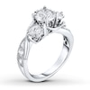 Thumbnail Image 1 of Previously Owned 3-Stone Diamond Ring 2 ct tw Round-cut 14K White Gold