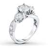 Thumbnail Image 2 of Previously Owned 3-Stone Diamond Ring 2 ct tw Round-cut 14K White Gold