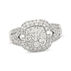 Previously Owned Multi-Diamond Engagement Ring 1-1/4 ct tw Round-cut 14K White Gold