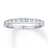 Thumbnail Image 1 of Previously Owned Diamond Anniversary Band 1/5 ct tw Baguette & Round-cut  14K White Gold
