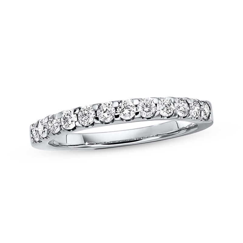 Main Image 1 of Previously Owned Diamond Anniversary Band 1/2 ct tw Round-cut Platinum