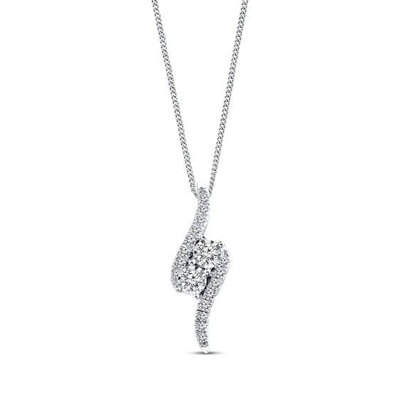 Previously Owned Diamond Necklace 1/4 ct tw 14K White Gold 19"