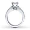 Thumbnail Image 1 of Previously Owned Diamond Bridal Set 2 ct tw Princess & Round-cut 14K White Gold