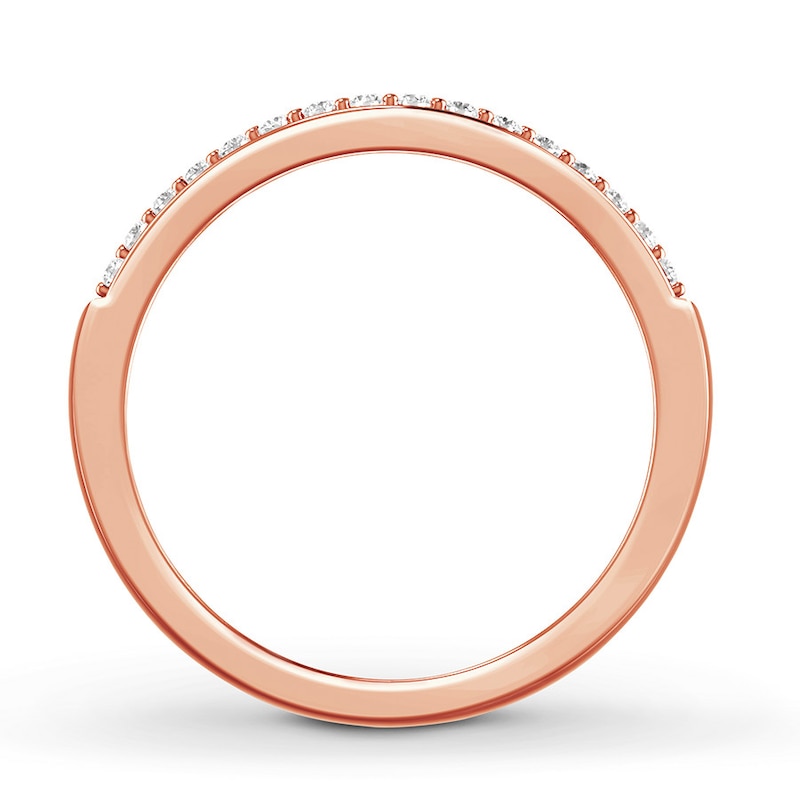 Previously Owned Diamond Anniversary Band 1/4 ct tw Round-cut 10K Rose Gold