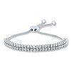 Thumbnail Image 0 of Previously Owned Diamond Bolo Bracelet 1/4 ct tw Round-cut Sterling Silver