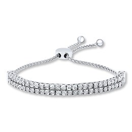 Previously Owned Diamond Bolo Bracelet 1/4 ct tw Round-cut Sterling Silver