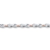 Thumbnail Image 1 of Previously Owned Infinity Bracelet 1/8 ct tw Diamonds Sterling Silver & 10K Rose Gold