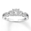 Thumbnail Image 1 of Previously Owned Diamond Engagement Ring 5/8 ct tw Round-cut 14K White Gold