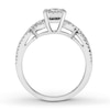 Previously Owned Diamond Engagement Ring 5/8 ct tw Round-cut 14K White Gold