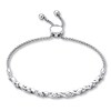 Thumbnail Image 0 of Previously Owned Diamond Bolo Bracelet 1/20 ct tw Round-cut Sterling Silver
