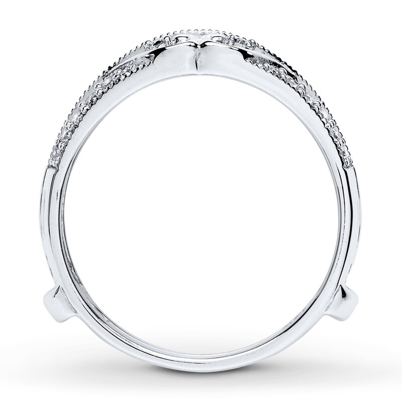 Previously Owned Diamond Enhancer Ring 1/4 ct tw Round-cut 14K White Gold