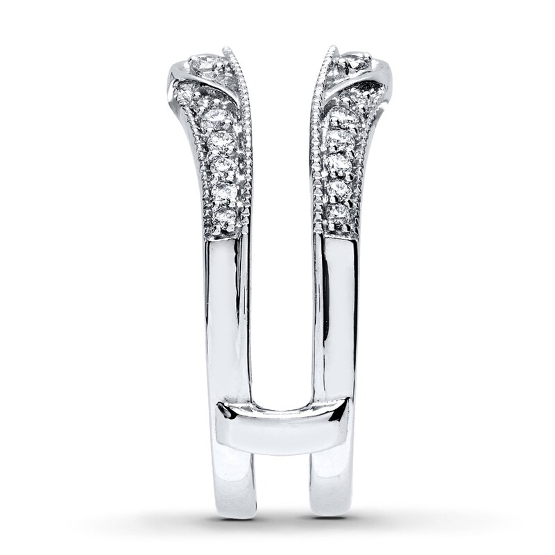 Previously Owned Diamond Enhancer Ring 1/4 ct tw Round-cut 14K White Gold