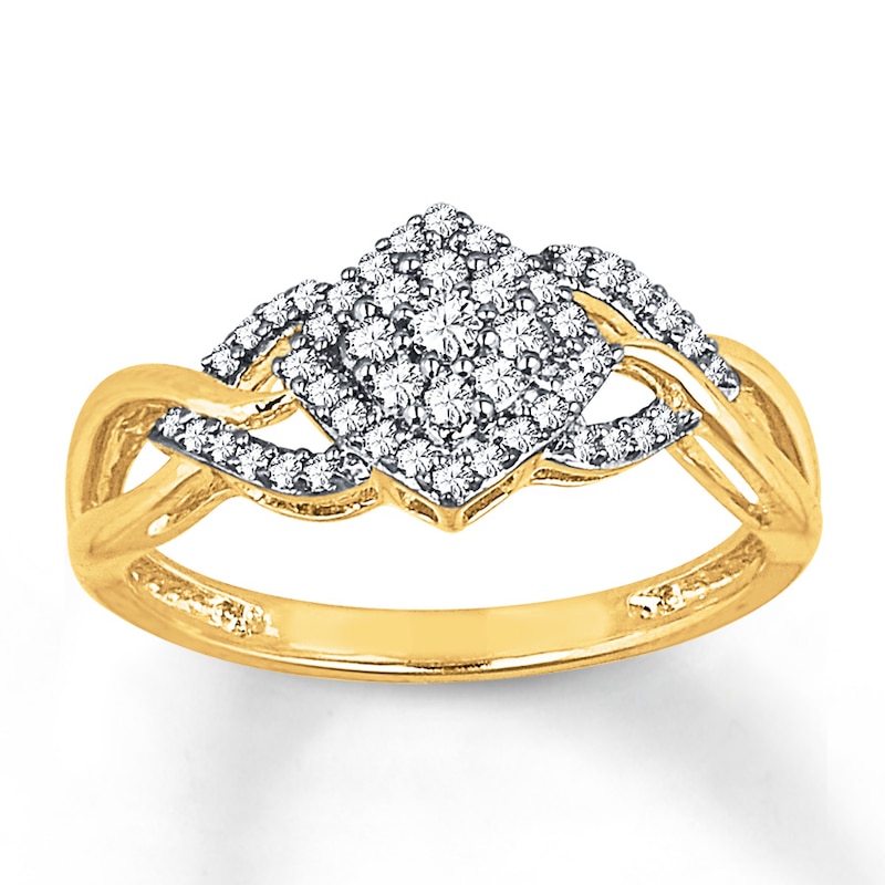 Previously Owned Diamond Ring 1/4 ct tw Round 10K Yellow Gold