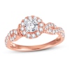 Thumbnail Image 0 of Previously Owned Diamond Engagement Ring 3/4 ct tw Round-cut 14K Rose Gold