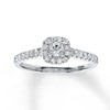 Thumbnail Image 0 of Previously Owned Diamond Engagement Ring 3/8 ct tw Round-cut 10K White Gold